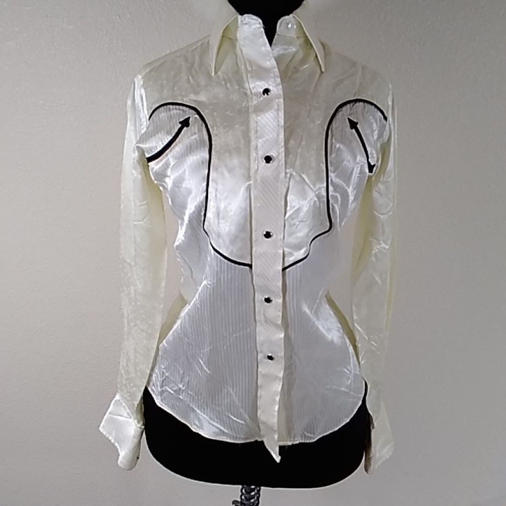 VTG WESTERN TRENDS BY PANHANDLE SLIM PROUD TO BE AMERICAN WOMEN'S COWBOY SIZE 6